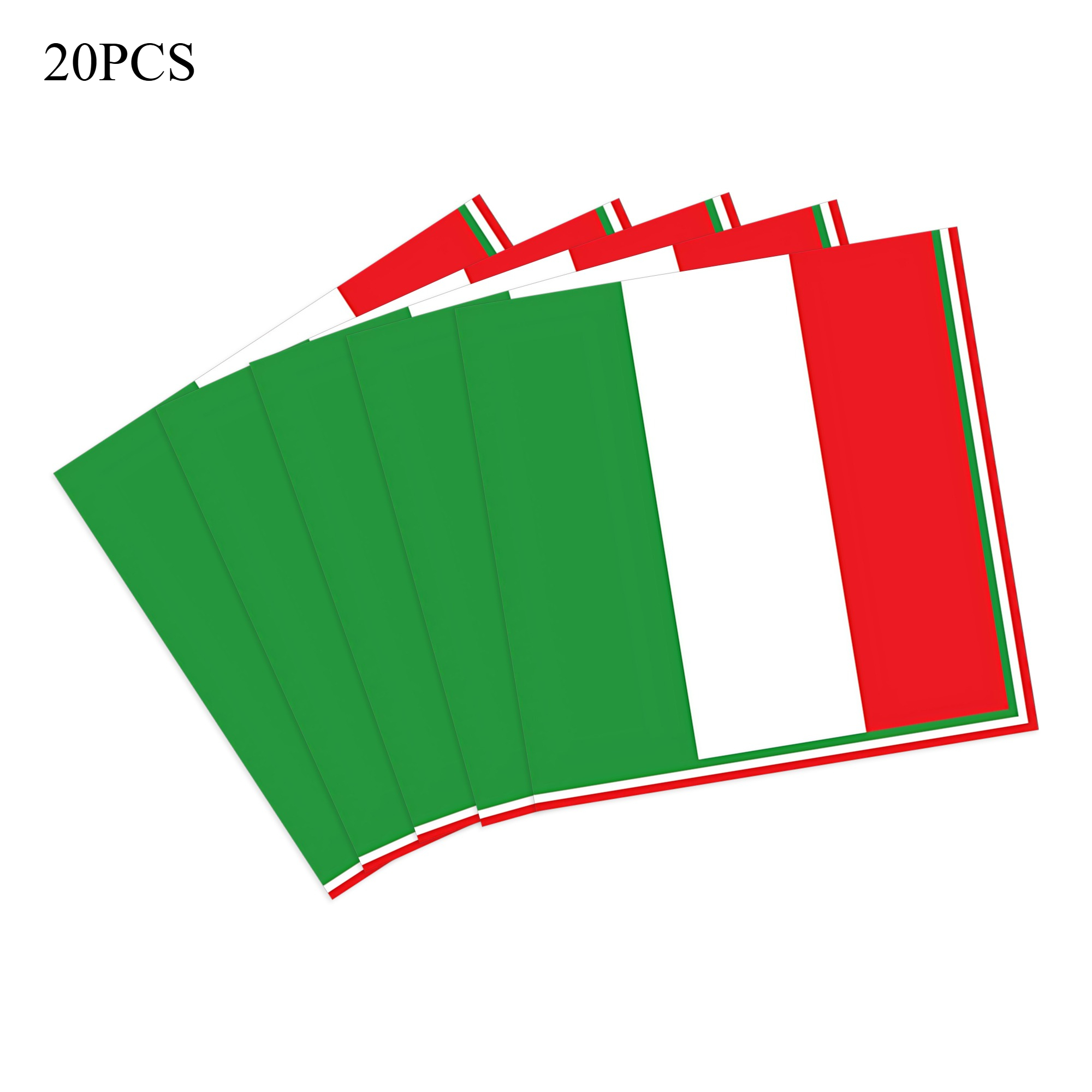 Image of 20-pack Napkins, Italian Flag Party Napkins, Party Supplies, Holiday Decorations, Suitable For Party Scenes For Halloween、christmas