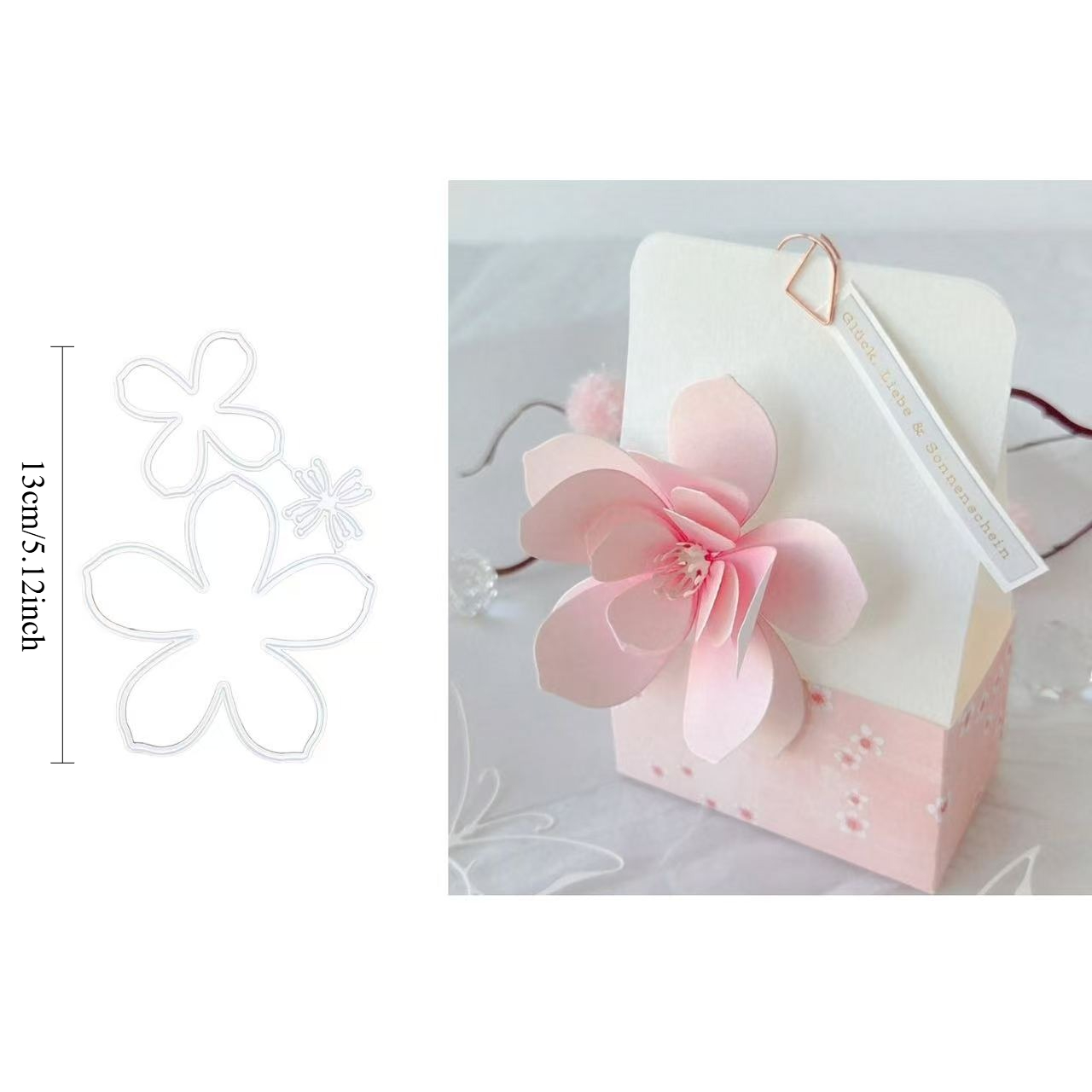 Image of Festival Decorations, Cherry Decoration Greeting Card Metal Cutting Molds Diy Craft Molds Cutting, Scrapbooking, Card Making And Paper Craft Making, Paper Craft Supplies