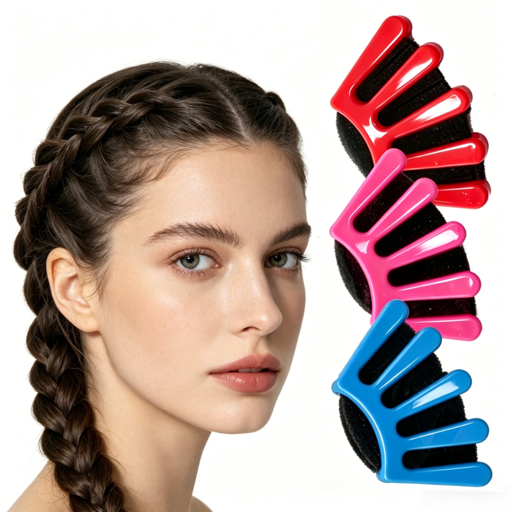 3pcs Hair Styling Tool Set: Quick Bun Maker, Hairdresser Curling Tongs Accessory, Suitable For Women, Girls And Wedding Hairstyles