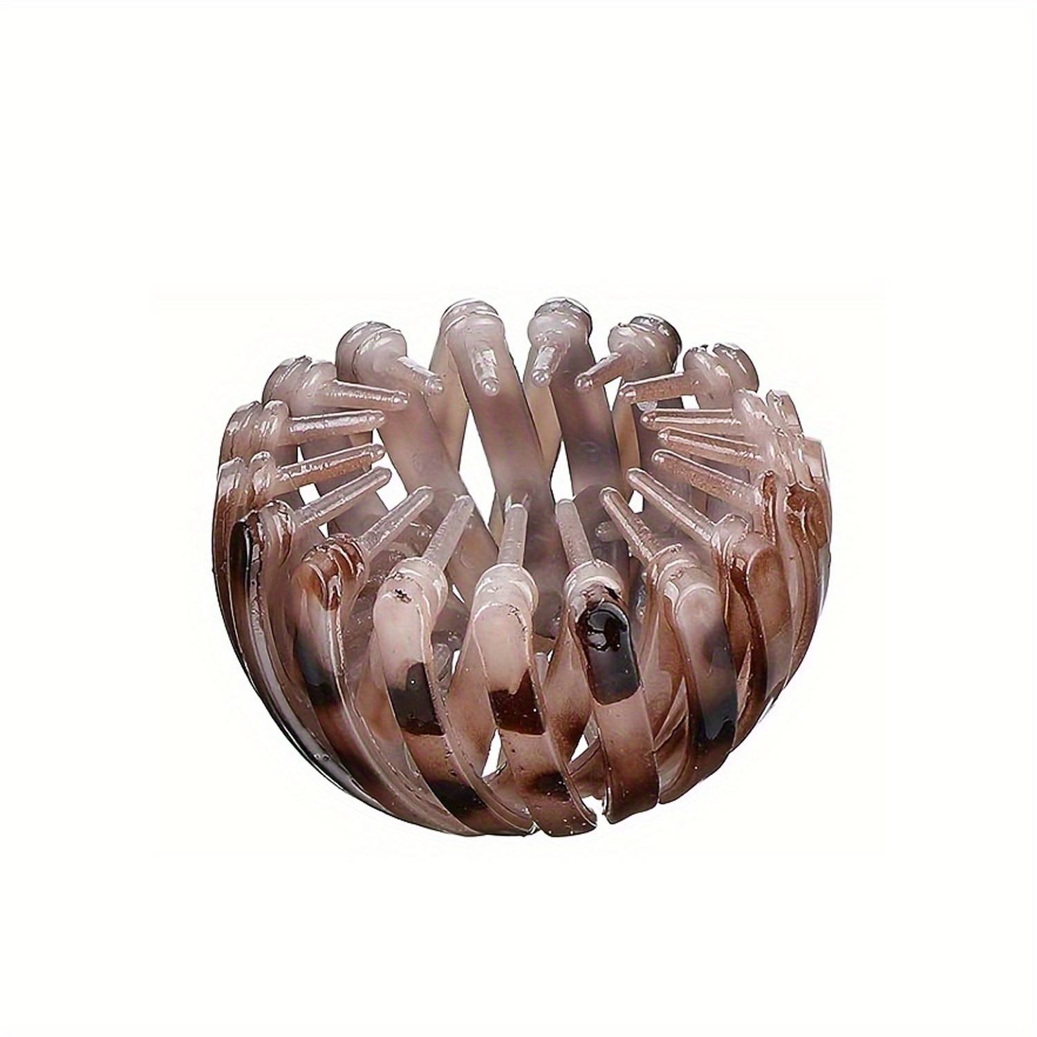 Fashionable Nest Magic Hair Clip For Women; Expandable Ponytail Hairband; Geometric Elastic Hairband; Round Bun Hair Clip