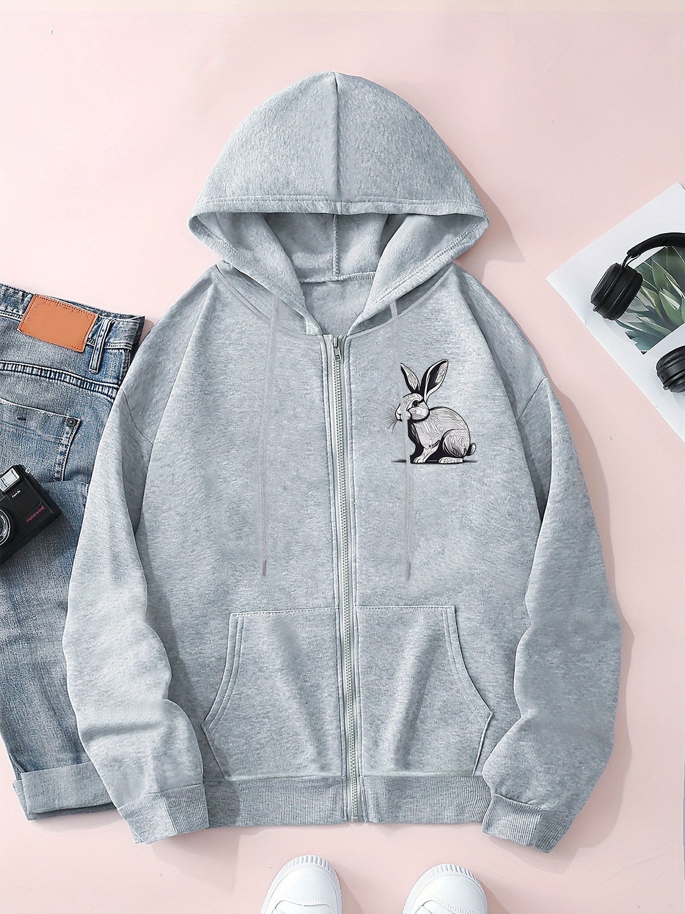 bunny hoodie sold on Temu United States