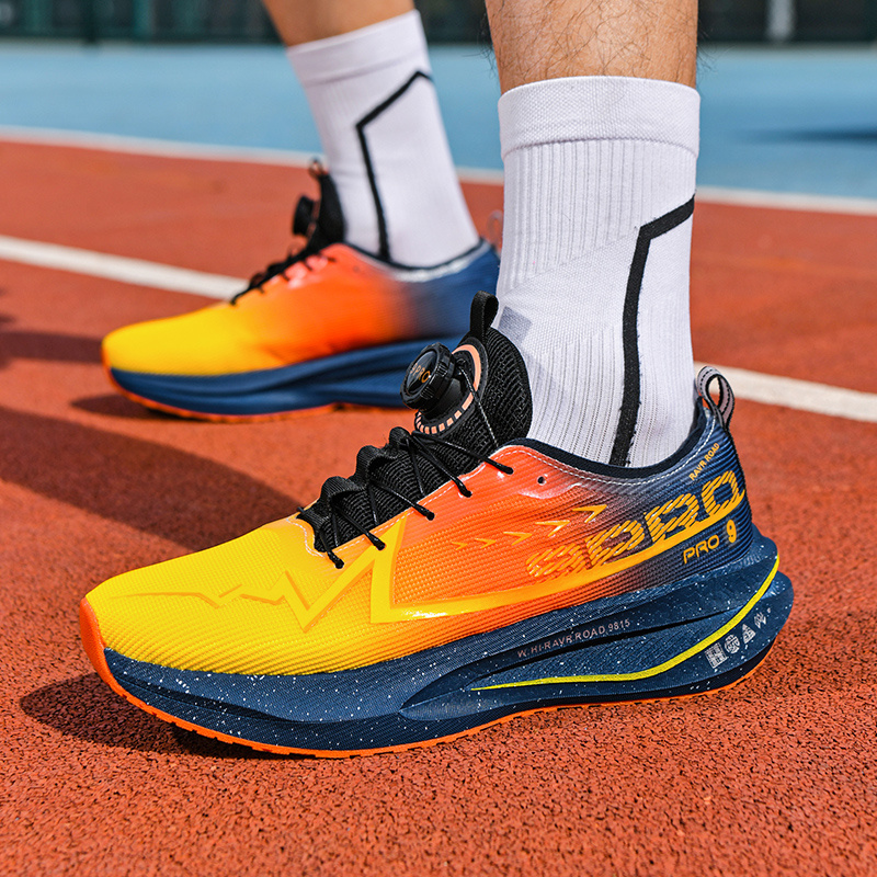 Lightweight And Breathable Unisex Outdoor Racing Shoes with a Non-Slip, Durable Sole, Designed for Running And High-Elastic Cushioning for Competitive Training