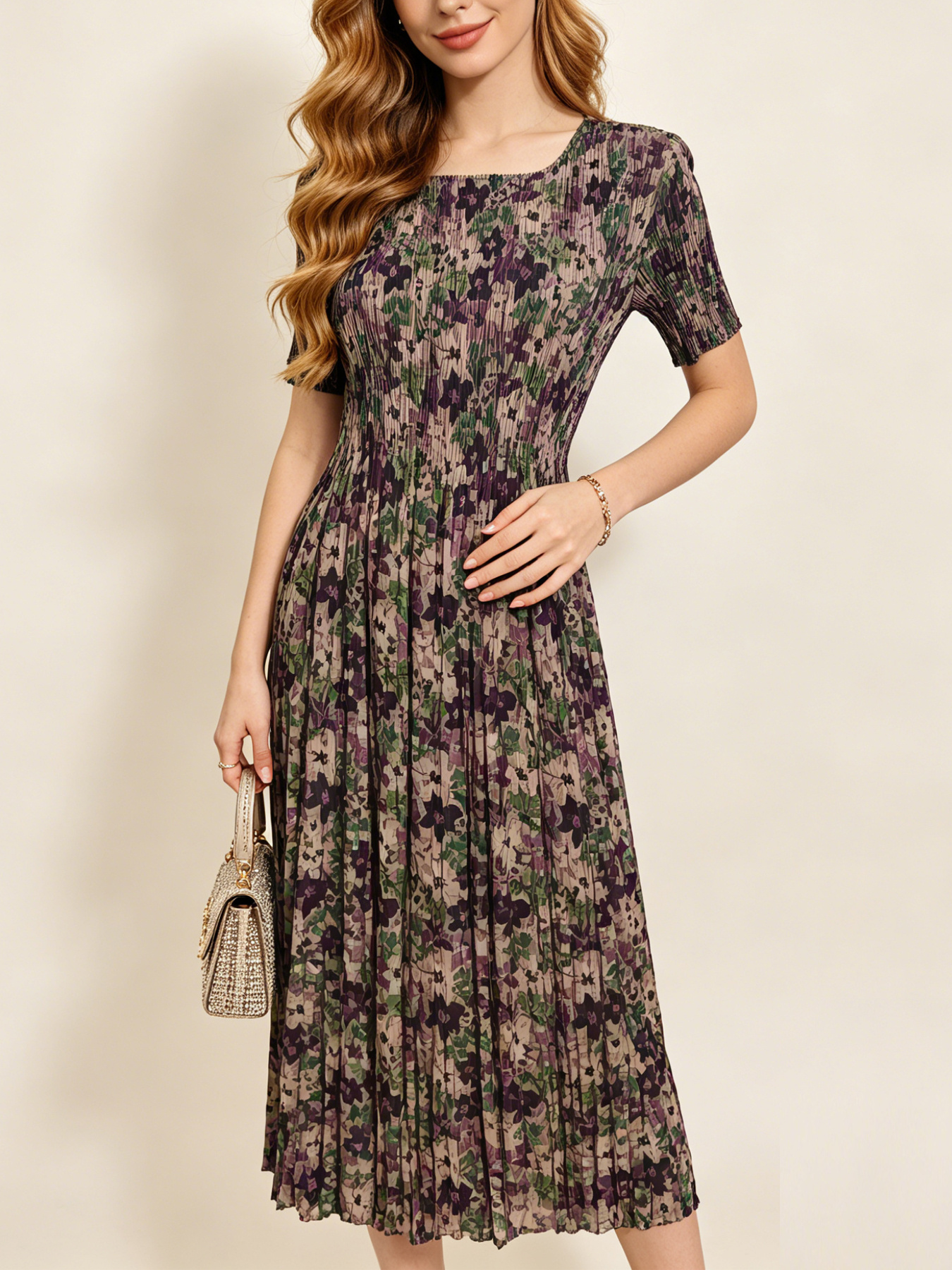 flattering empire waist dresses sold on Temu Mexico