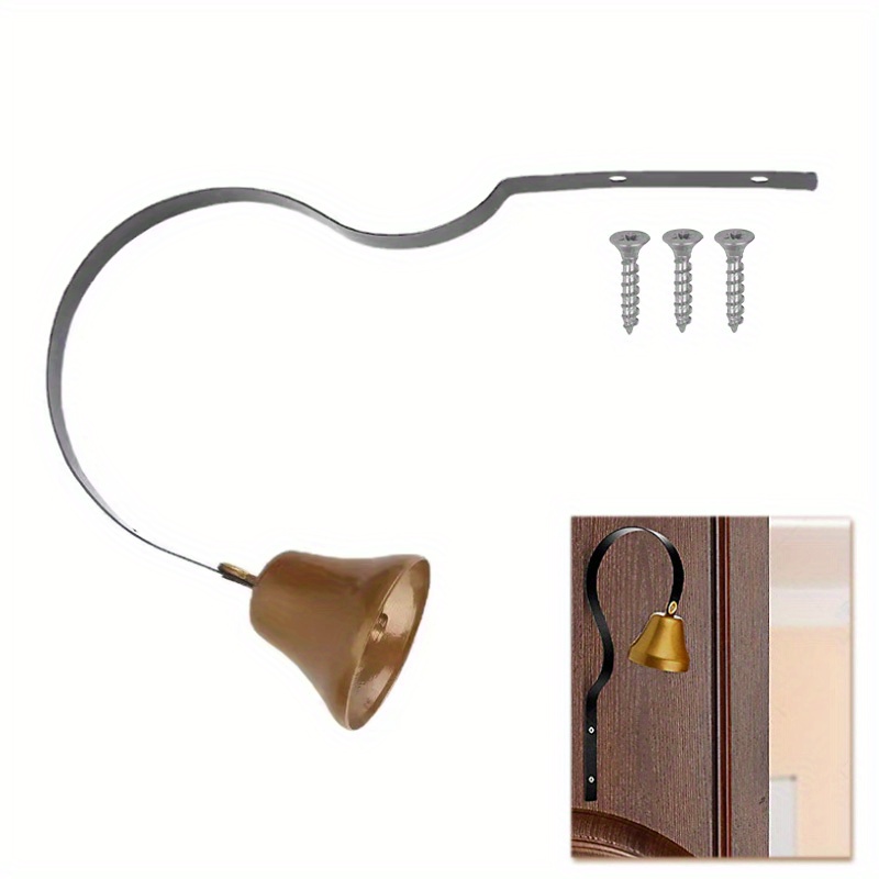 TEMU Black Vintage Door Bell | Wall Mounted Door Wall Call Bell Dog Doorbell | Suitable For Hotels, Shops, Homestays, Perfect Christmas, Halloween