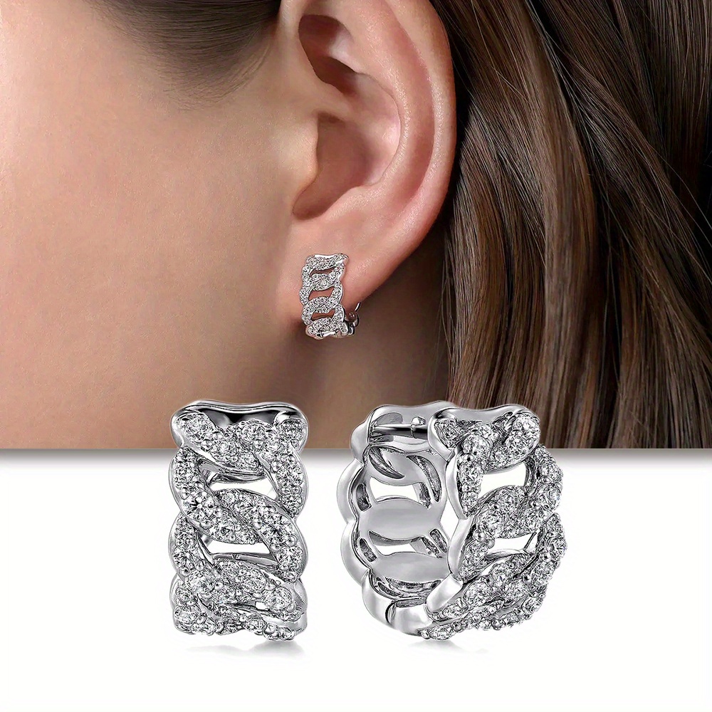 E-shop Modische Einfassung Synthetische Zirkon Kette Gewebte Ohrringe für Damen Partys Urlaub Hochzeiten Tägliche Freizeit Dates Geburtstage Geschenke