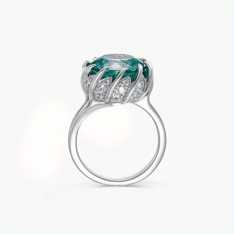 Moissanite S925 Silver Lotus Wedding Ring