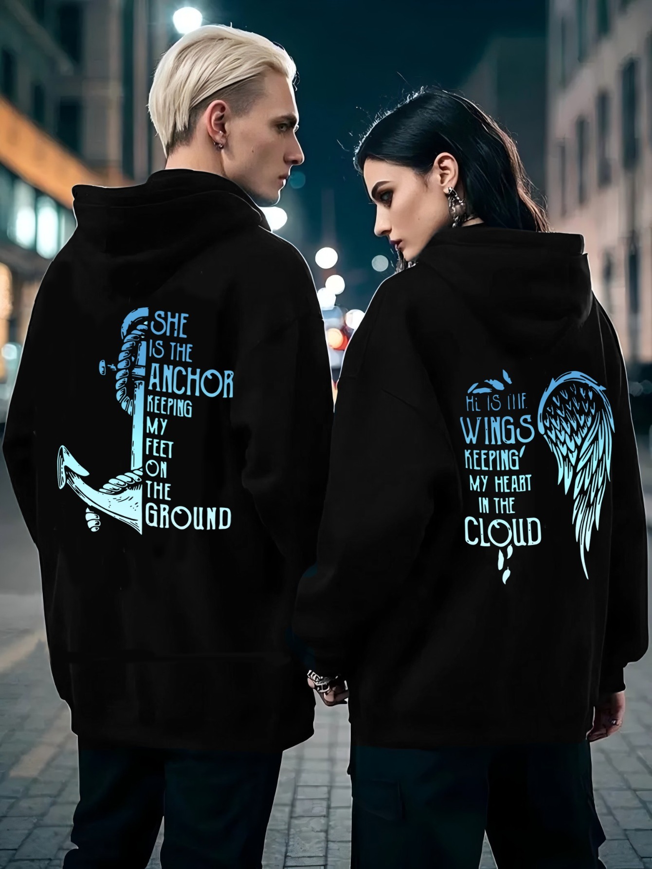 sudaderas capucha cremallera estampado pareja acogedora Temu Chile