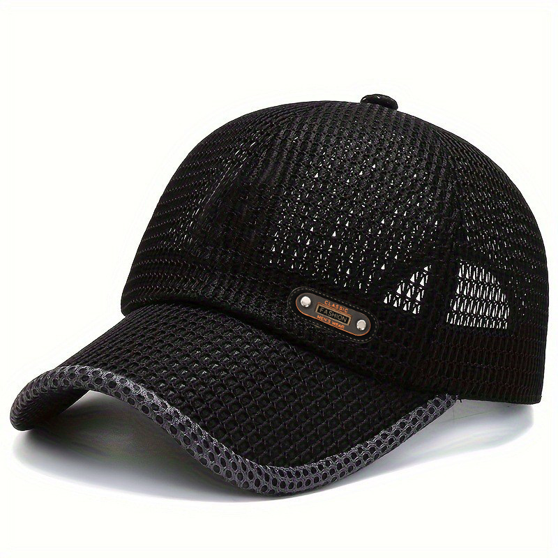 TEMU Men's Quick-dry Breathable Baseball With Duckbill Visor - Lightweight Mesh Suitable For Running, Hiking, Outdoor, Spring Summer Casual Hat, Holiday Gift For Christmas,, Mardi Gras & 4th Of