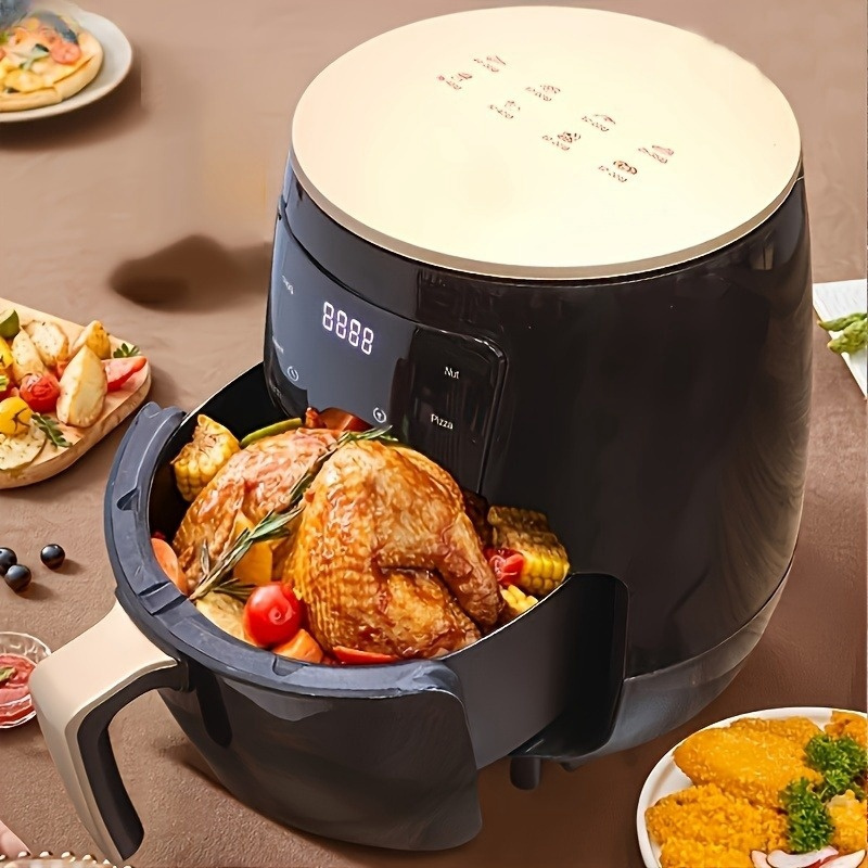 

Air Fryers - 4.5l Large Capacity 1400w 360 Hot Air Smart Automatic Led Touchscreen Deep Fryer Without Oil - For Families & Health- - Quick & Healthy Meals