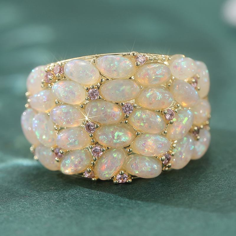 Women's Chunky Waterproof Plated Statement Ring, Party Ready