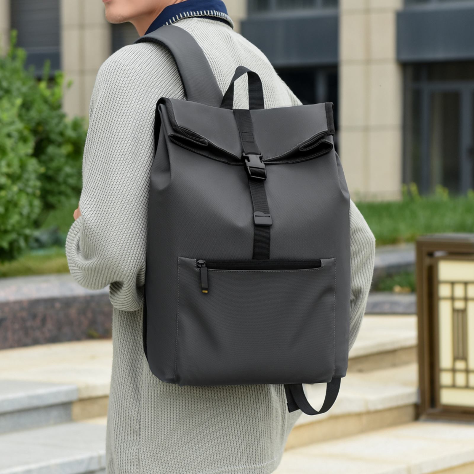 Men's Large Capacity Casual Backpack Suitable for Travel, & - Hands-Free Convertible -Shoulder/Handbag Backpack with Spacious Interior, Carry- Daypack for, & Professionals (Hand Washable)