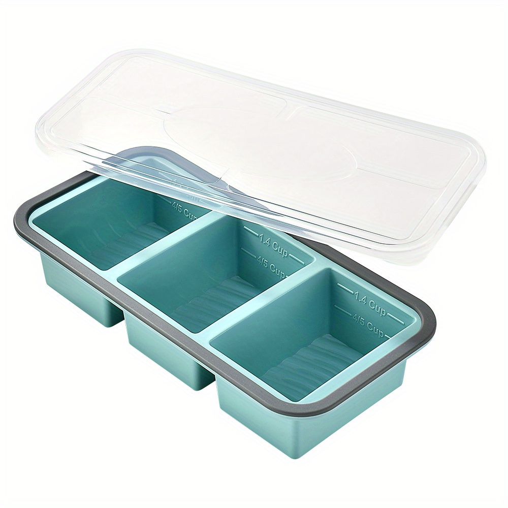 Image of Food Storage Container With Compartments Safe For Microwave And Freezer Use, Airtight, Dishwasher Safe, Ideal For Meal Preparation And Organizing