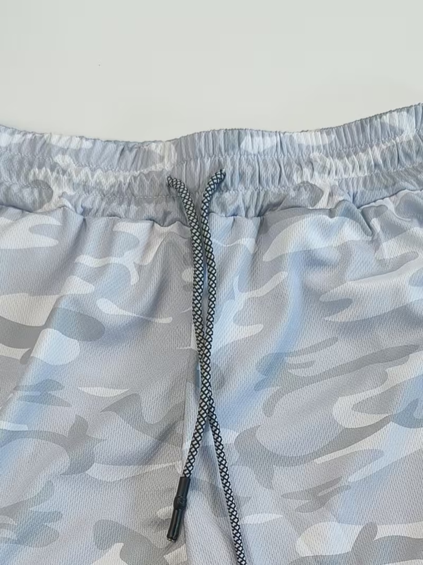 Men'S Running Shorts | Regular Fit, Slight Stretch Fabric, Print Pattern, Drawstring Detail | Suitable For Sports, Training, Hiking & Outdoor Activities In Summer