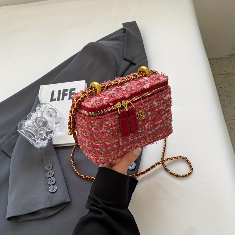 2026 New Women's Bags, Fashionable Niche Design Chain Shoulder Bags, High- End Square Box Bags, And Cute, In