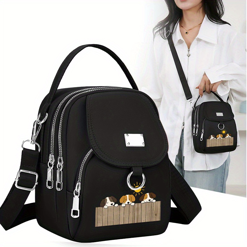 TEMU 1pc Print Women's Crossbody Bag, Versatile Handheld Crossbody Bag, Bag, Unisex Shoulder Bag, Phone Bag For Daily
