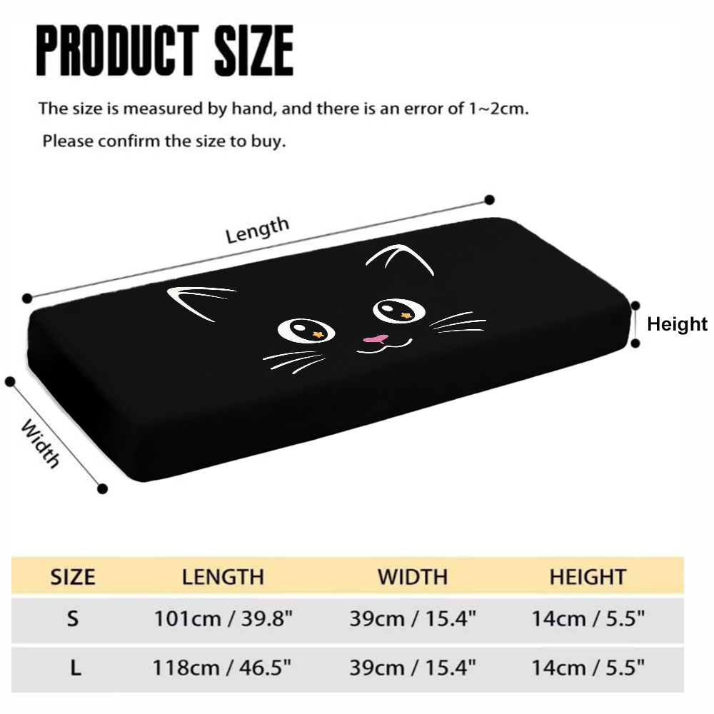 TEMU 61/88-key Piano Cover With Black Cat Silhouette - Elastic Keyboard Protective Case Suitable For Home Musicians, Compatible For 61/88-key