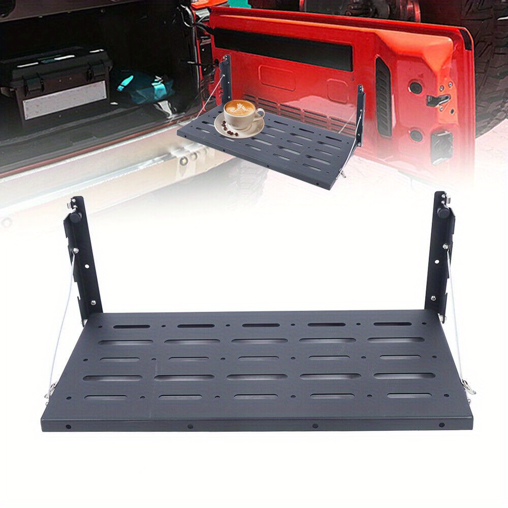 Image of Gdrasuya10 For For Wrangler Jk Tailgate Table Metal Shelf Rattle
