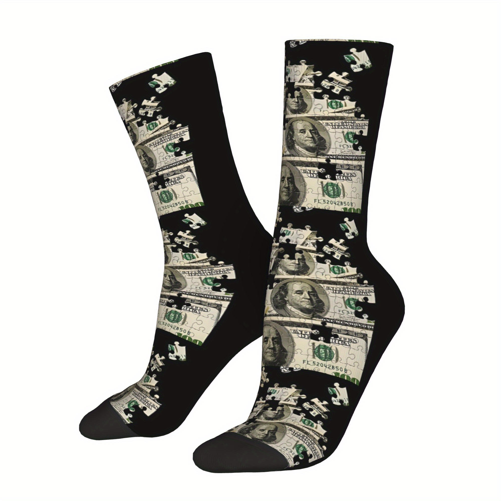 

Men's Novelty Dollar Socks - Breathable,