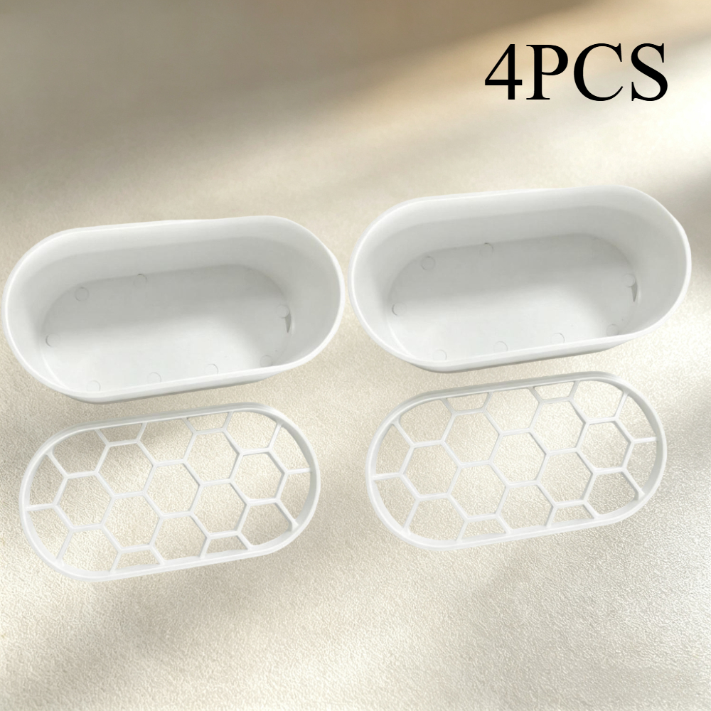 TEMU 4pcs Set: 2 Containers + 2 Mesh Covers, Indoor Onion Seedling Transplanting Kit, Hydroponic Containers, Soilless Indoor Onion Seedling Growing,