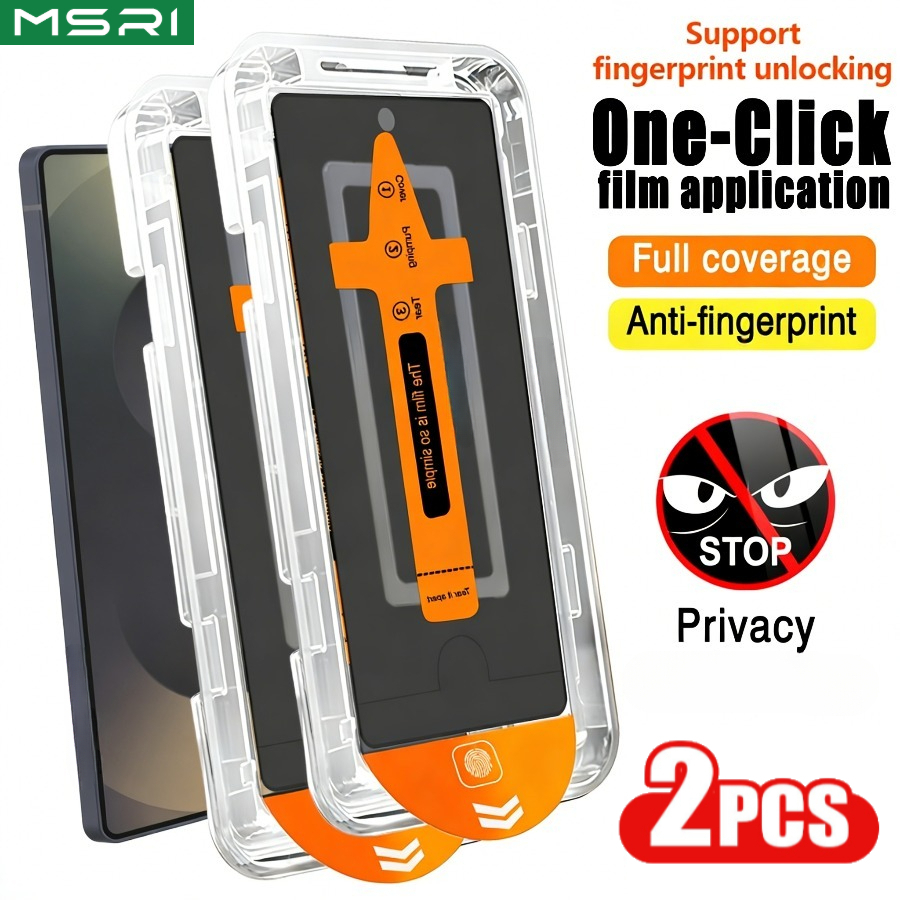 TEMU 2pcs (black Anti-peeping) Suitable For Galaxy S21 5g/s22 5g/s23/s24/s24 Ultra/s25/s25 Ultra/s26/s26 Plus/s26 Ultra Models Of Tempered Glass