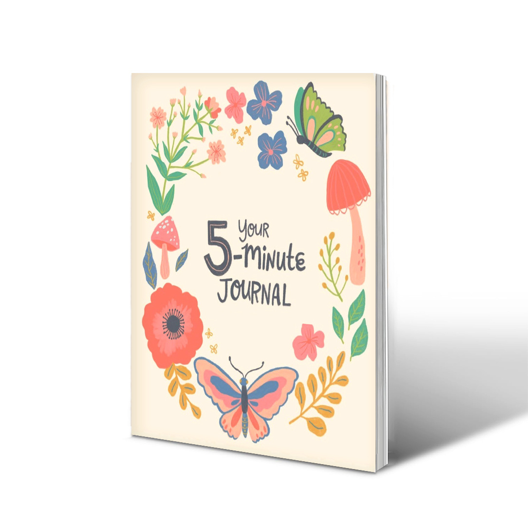 TEMU 1-pack Notebook: 5-minute Gratitude Journal, A5 Size, Portable And Lightweight. Features A Sunday Date Column For Easy Organization And Review.