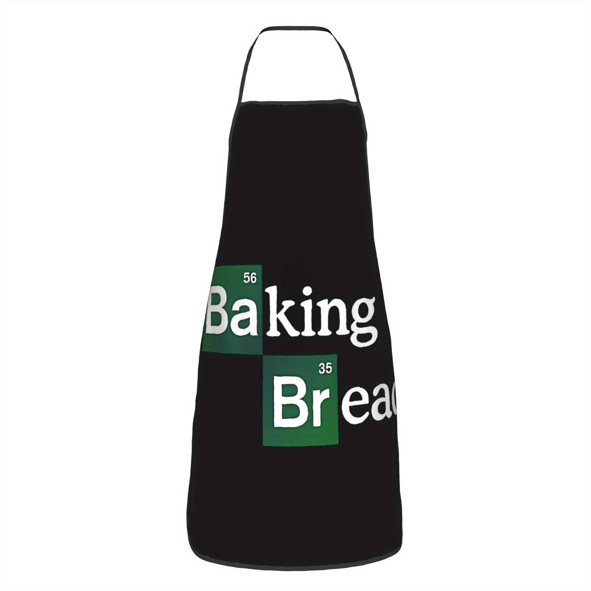 E-shop 1 Stück Vintage-inspirierte "Brotbacken" Erwachsenen-Schürze – Ärmellos, Polyester mit Periodensystem-Druckmotiv. Ideal für Hobbyköche &