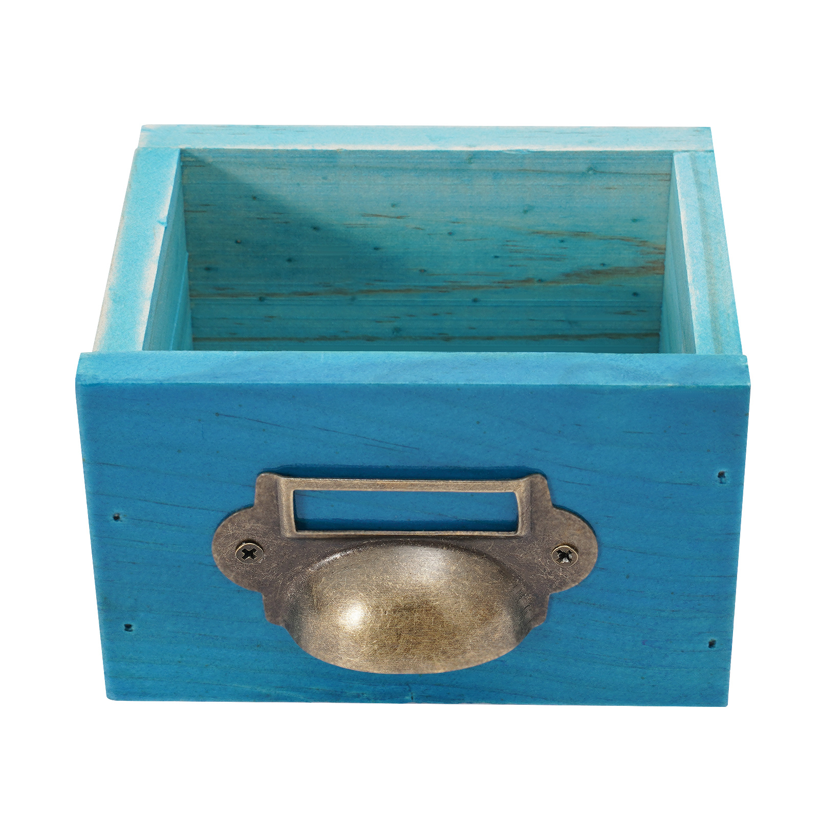 TEMU Armoire de rangement à 16 tiroirs, Organisateur de bureau pour médicaments, Coffre de pharmacien bleu à 4 niveaux, encombrante, Poignées,