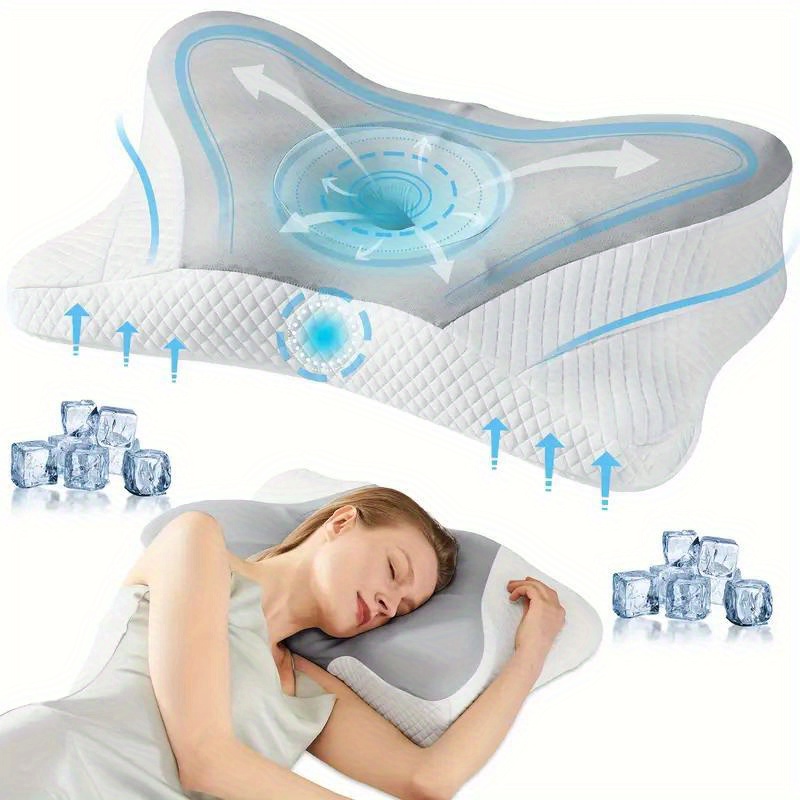 Ergonoic Cervical Pillow for Sleeping Orthopedic Neck Contour eory Foa Pillow - eory Foa Pillow price