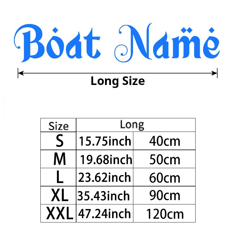 Personalized Boat Name/Text Engravable Ship Sticker