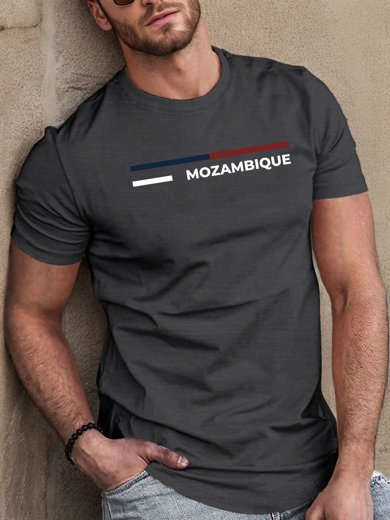 Camiseta com Estampa Geométrica Inspirada em Moçambique  4
