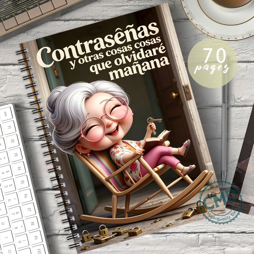 TEMU 1 pieza Cuaderno de contraseñas elegante y para organización y categorización fácil – de oficina para contraseñas de Internet/ordenador, de