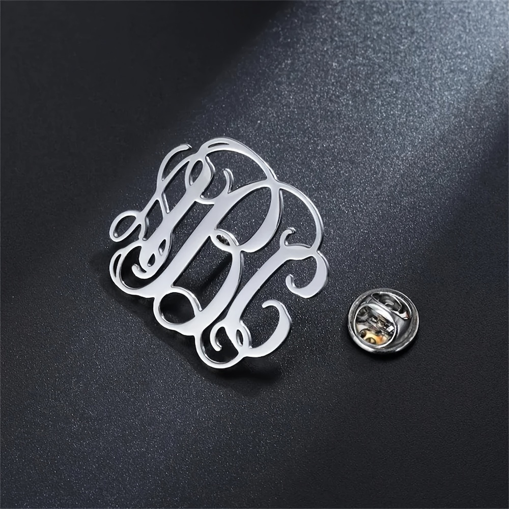 TEMU Custom Letter Brooch, Exquisite Design, Suitable For Daily Wear And Gifting, Ideal For And Special Occasions