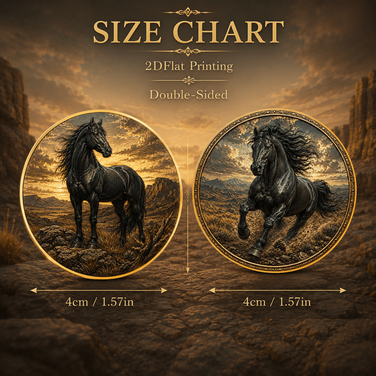 TEMU 1pc, Double-sided 2d Flat Printed -themed Commemorative Coin, Challenge Coin, Ideal As An Gift, Men's Birthday Gift, Award Or Medal, Or Nature