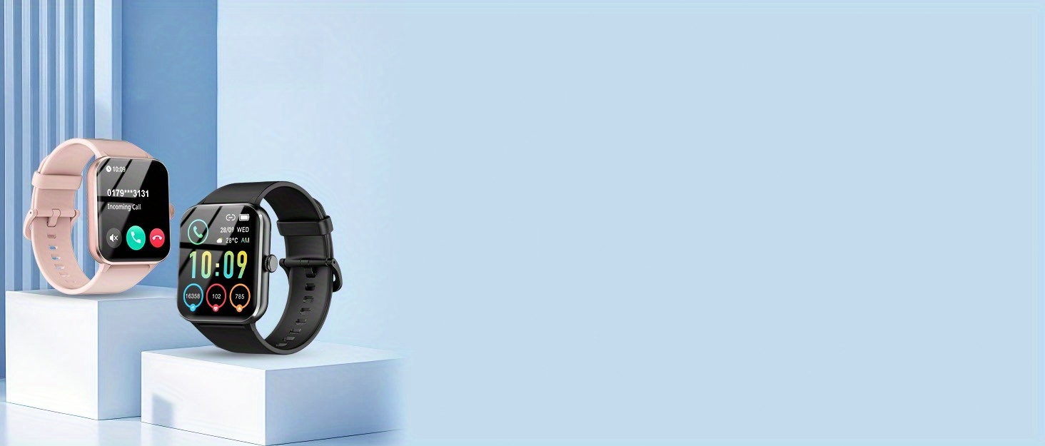 Montre Connectée Pliwier pour Hommes Femmes | Répondre/Passer des Appels, Montre de Fitness 1.85