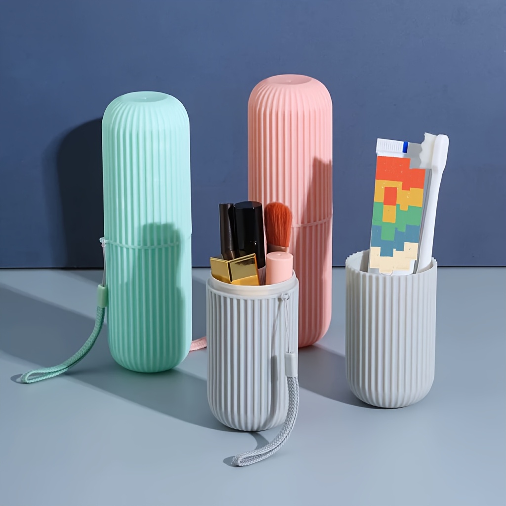 2pcs Travel Toothbrush Set with Storage Box