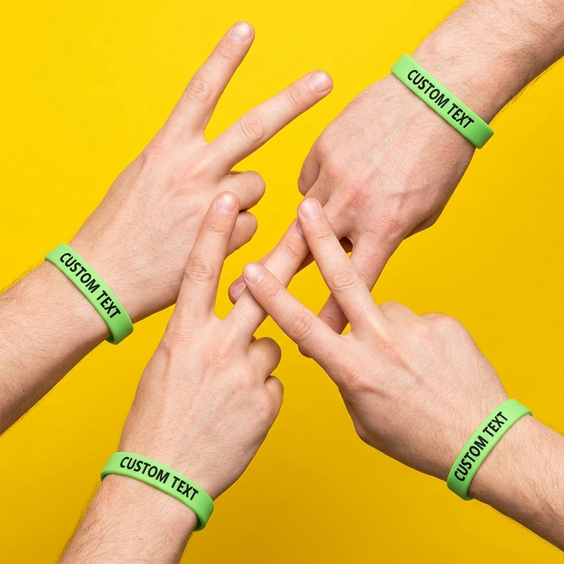 180pc Custom Silicone Wristbands Set, Personalised Gift