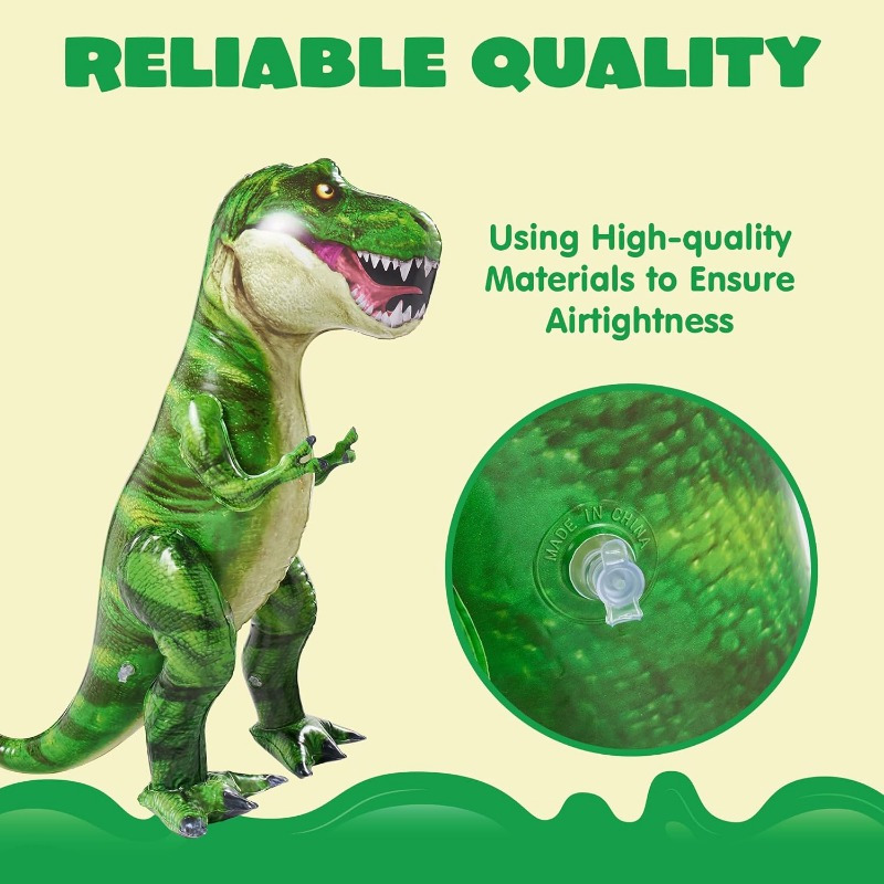 TEMU Inflatable Dinosaur Toy, Decorations For Parties, Birthday Presents For Children And Adults
