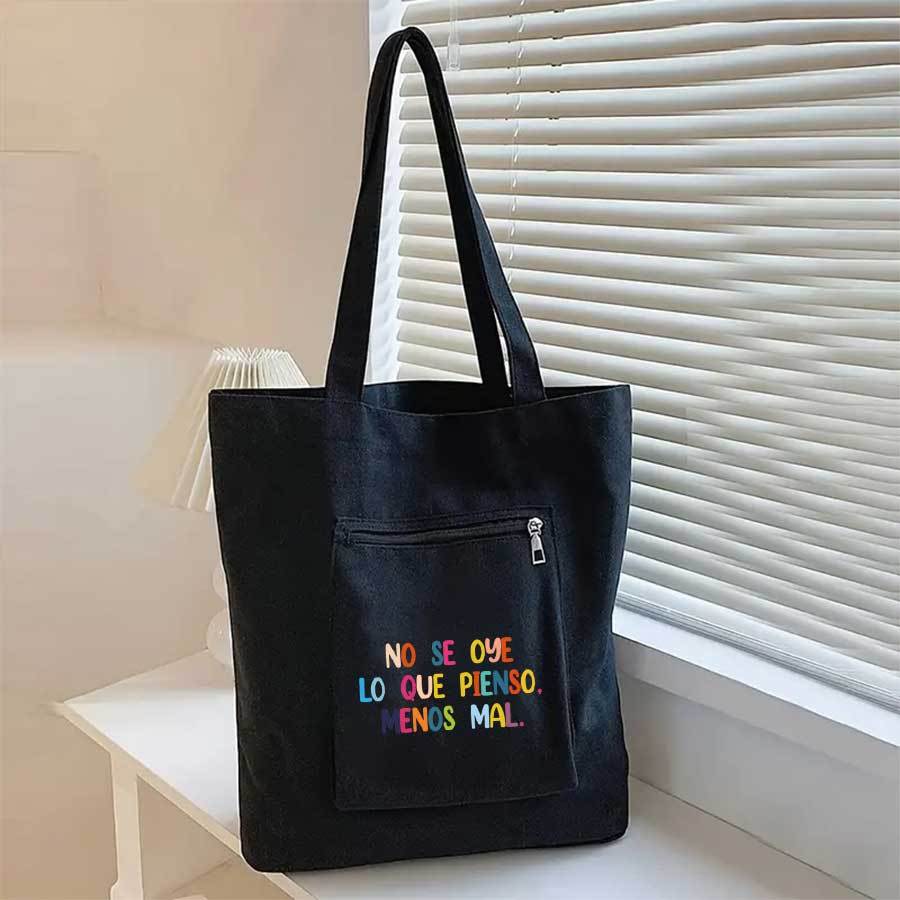 TEMU Bolso Tote Espacioso con Diseño Español, Ideal para Mujer Como Bolso de Casual para Viajes, Ir al Trabajo y Compras