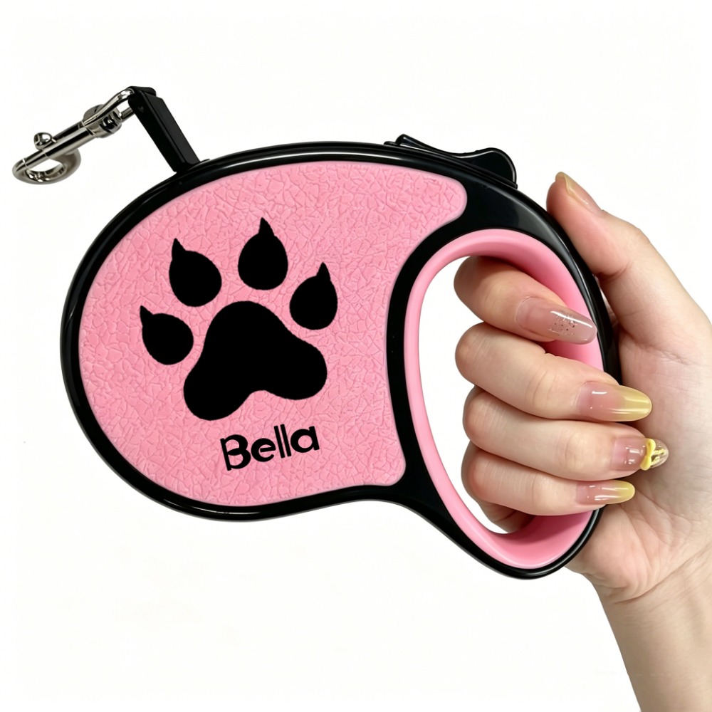 TEMU Customizable Names Or Texts, Extendable Dog Leash, Adjustable Rope, Anti-tangling Design, Made Of Durable Materials And , Suitable For Small And