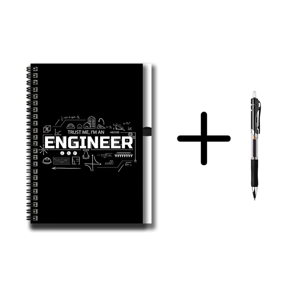 TEMU A For Engineers, This Spiral-bound Notebook Set Features A Cover Printed With Fun Engineering Elements And The Words " Me, I'm An Engineer." It
