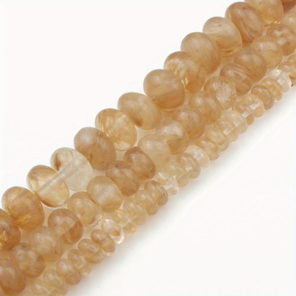 Natural Citrine Quartz Beads for Jewelry Making