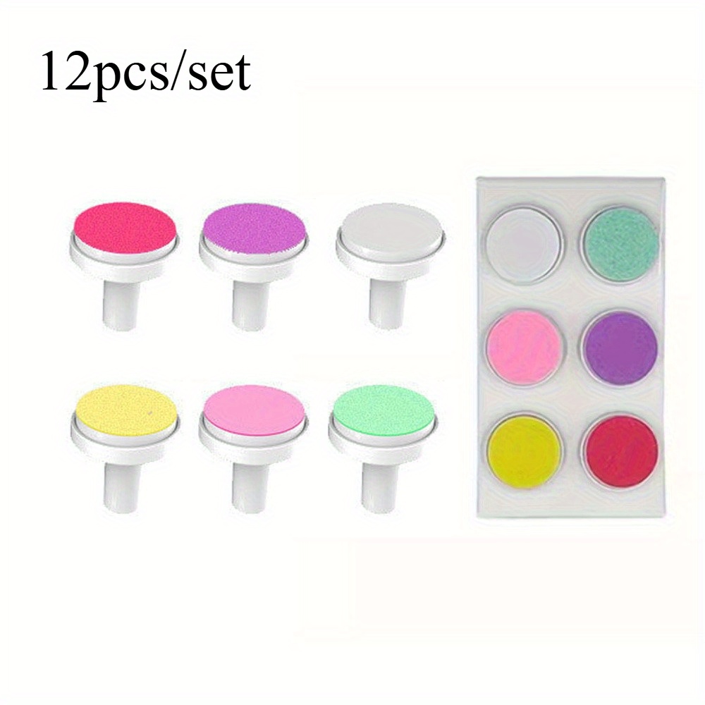 Set Of 12 Replacement Grinding Heads For Electric For Nail Clippers, For Nail Trimmers, And For Nail Filing Tools