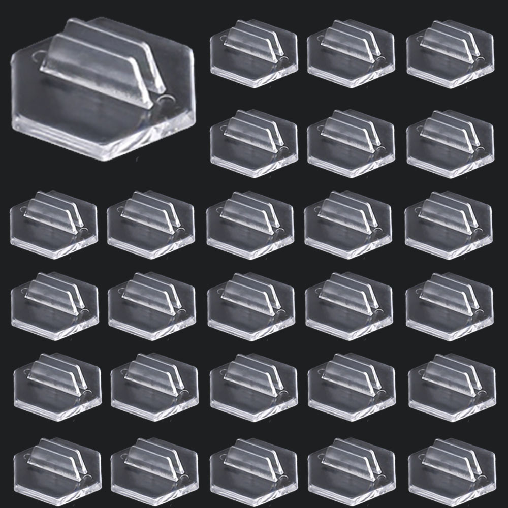 TEMU 24/48pcs Supports de Cartes de Table en Plastique Pince à Photos Supports Numéro de Table Nom pour Mariage Fête d'Anniversaire Décoration