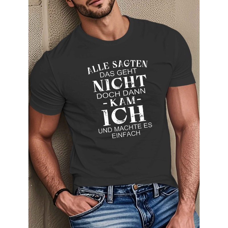 

Funny German Men's Short Sleeve T-shirt Summer T-shirt Top