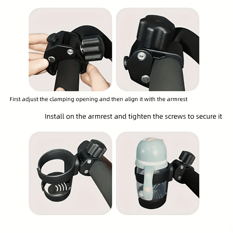 Universal Rotating Cup Holder with 360-Degree Swivel Base