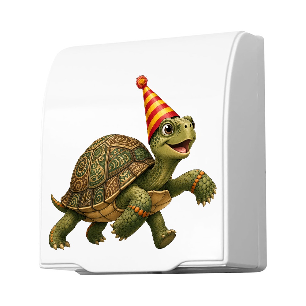 Party Turtle Plastic Outlet Cover with Cute Cartoon Design