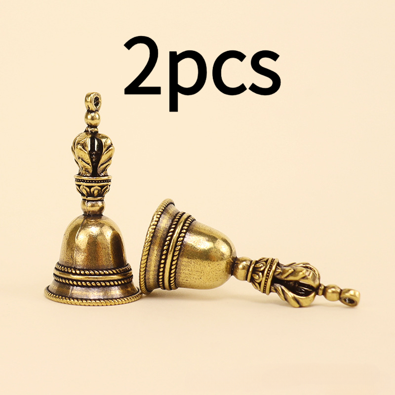 TEMU 2 pz Ciondoli a Campana Retr簷 a Petali, Ciondoli in Stile Vintage, Accessori Decorativi Durevoli Unisex per Zaini e Cellulari