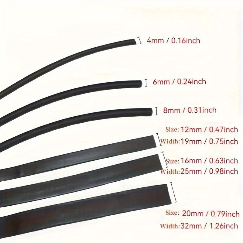 Image of 2m/ 78.74inch Length Sealing Protection And Heat Shrink Tubing, 4:1 Ratio Marine Heat Shrink, Wire Cable Adhesive Lined Tube Insulation Seal Against Corrosion And Air Leakage