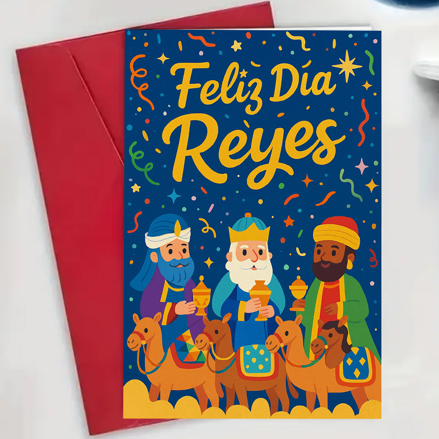 TEMU 1PC Tarjeta de Felicitación Día de - para de , o - Ideal para Regalos de Fiestas y Ocasiones Festivas - Sobre + Tarjeta