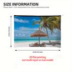 1pc tropical womens cosmetic bag portable travel toiletry organizer with 2d flat print durable polyester ideal for colleagues perfect birthday gift 6 5x8 9 inches beach bag